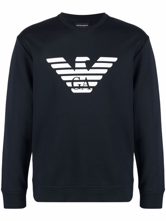 Emporio Armani Modal blend sweatshirt with logo print