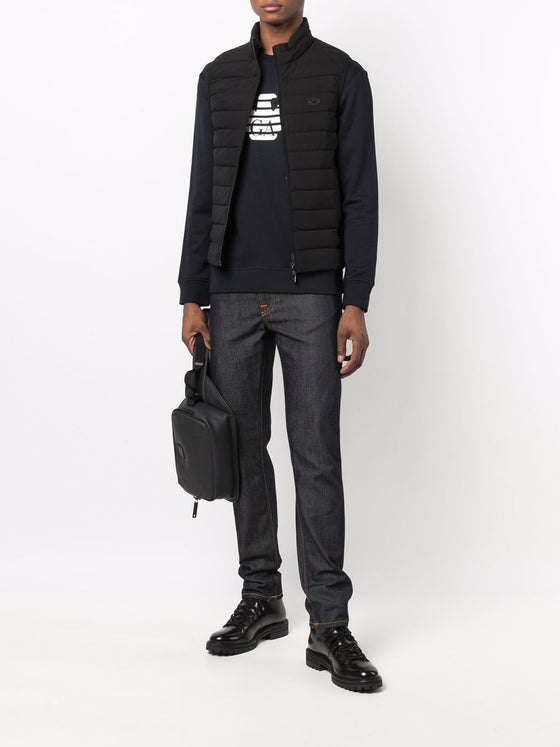Emporio Armani Modal blend sweatshirt with logo print