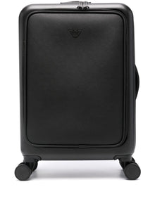  Emporio Armani cabin trolley with saffiano detail and eagle plaque