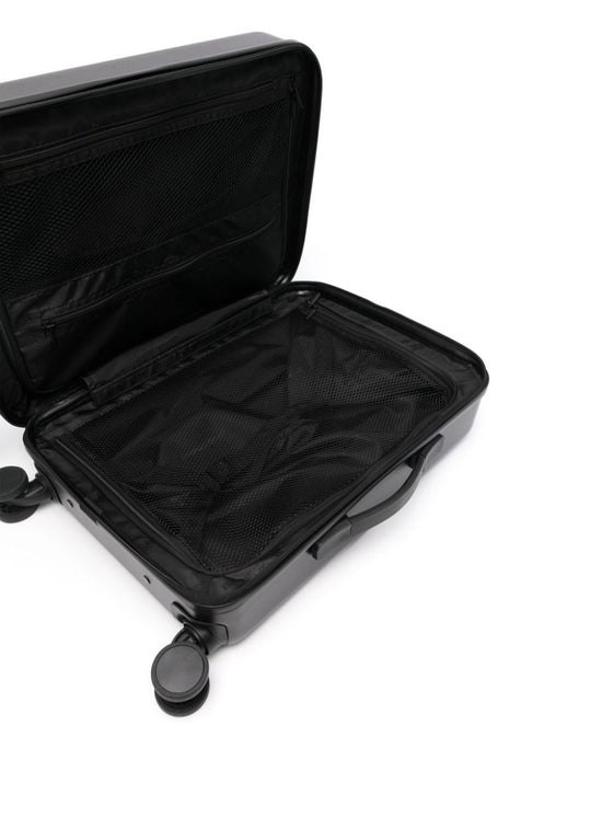 Emporio Armani cabin trolley with saffiano detail and eagle plaque