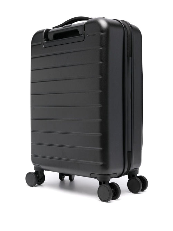 Emporio Armani cabin trolley with saffiano detail and eagle plaque