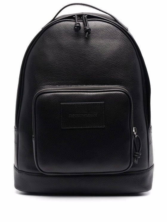 Emporio Armani Round shape backpack in leather