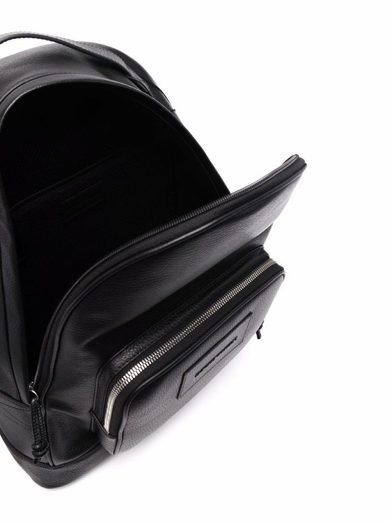 Emporio Armani Round shape backpack in leather