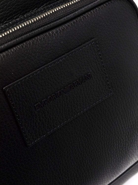 Emporio Armani Round shape backpack in leather