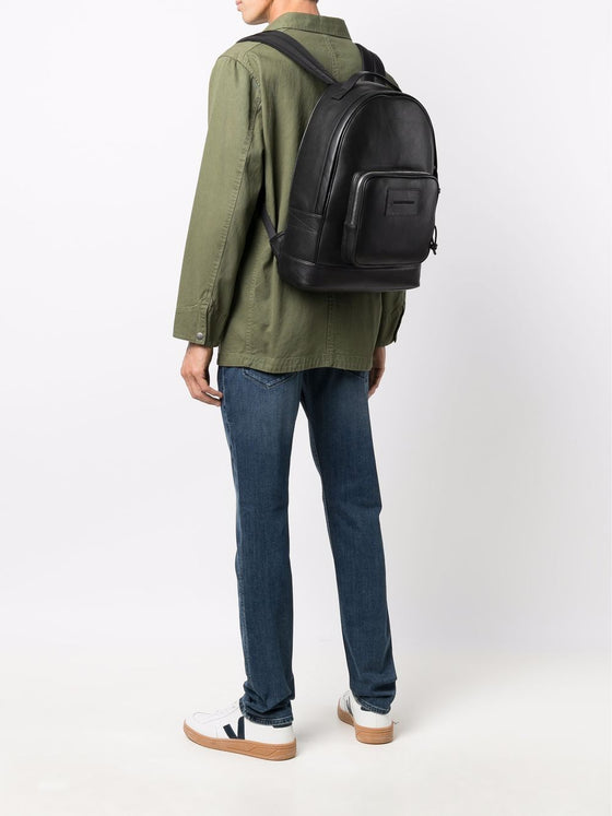 Emporio Armani Round shape backpack in leather