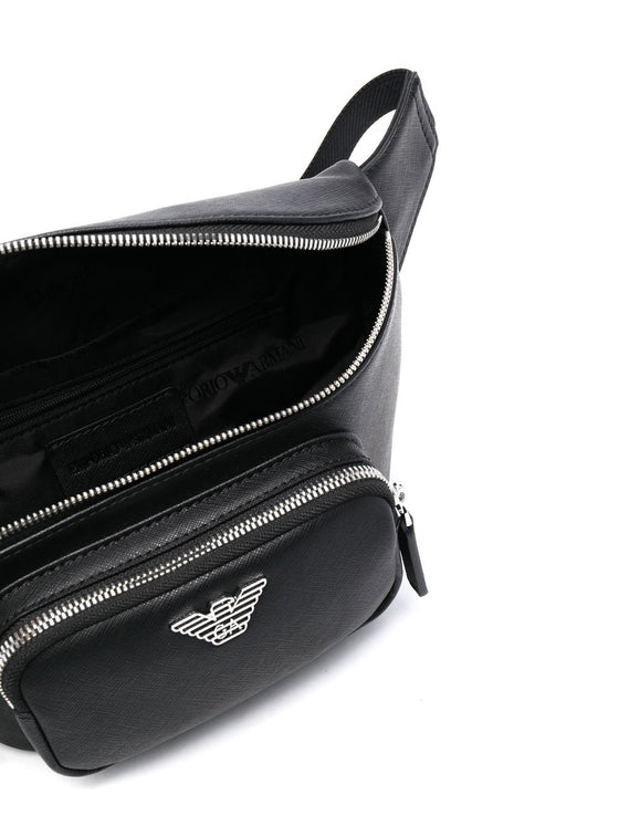 Emporio Armani leather logo-plaque belt bag