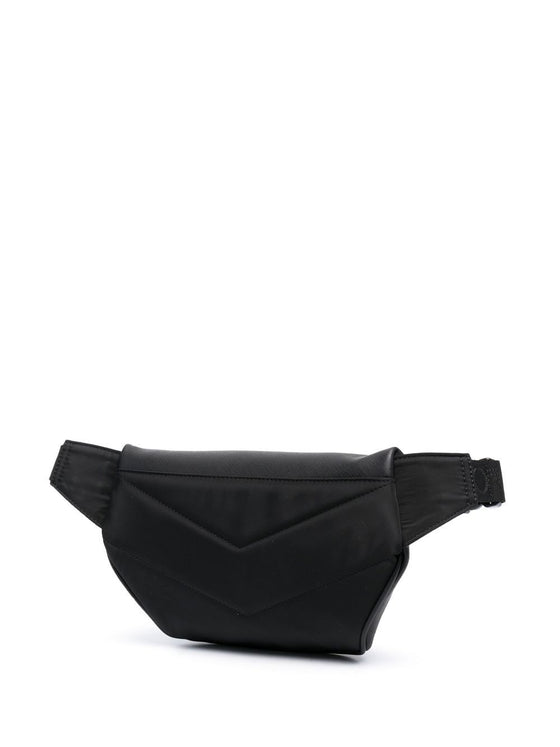 Emporio Armani leather logo-plaque belt bag