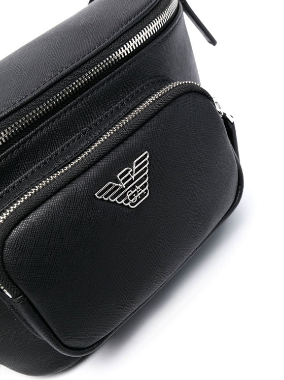 Emporio Armani leather logo-plaque belt bag