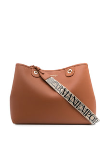  Emporio Armani logo-strap tote bag