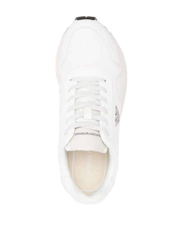 Emporio Armani Sneakers in recycled nylon with details in regenerated saffiano ASV