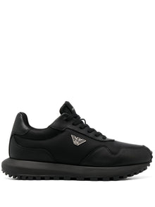  Emporio Armani chunky sole leather sneakers