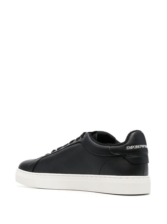 Emporio Armani logo print lace-up sneaker