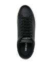 Emporio Armani logo print lace-up sneaker