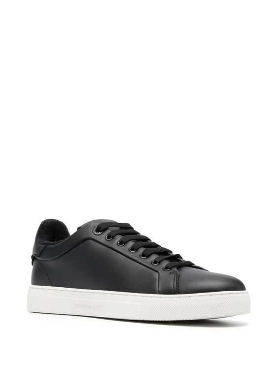 Emporio Armani logo print lace-up sneaker