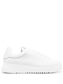  Emporio Armani leather low top sneakers