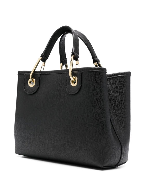 Emporio Armani embossed logo handbag