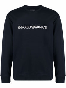  Emporio Armani Modal-blend sweatshirt with logo print