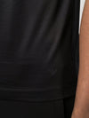 Emporio Armani Black logo-patch short-sleeve T-shirt