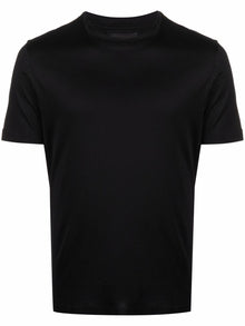  Emporio Armani Black logo-patch short-sleeve T-shirt
