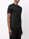 Emporio Armani Black logo-patch short-sleeve T-shirt