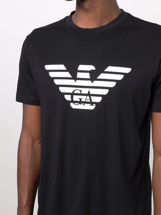 Emporio Armani logo print cotton T-shirt