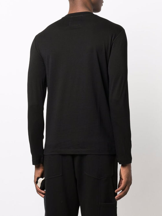 Emporio Armani logo print long sleeve T-shirt