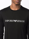 Emporio Armani logo print long sleeve T-shirt