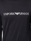 Emporio Armani logo print long sleeve T-shirt