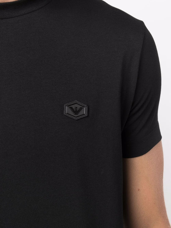 Emporio Armani logo patch short-sleeved T-shirt