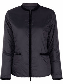  Emporio Armani Nylon reversible guru-collared jacket