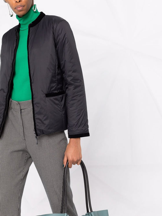 Emporio Armani Nylon reversible guru-collared jacket