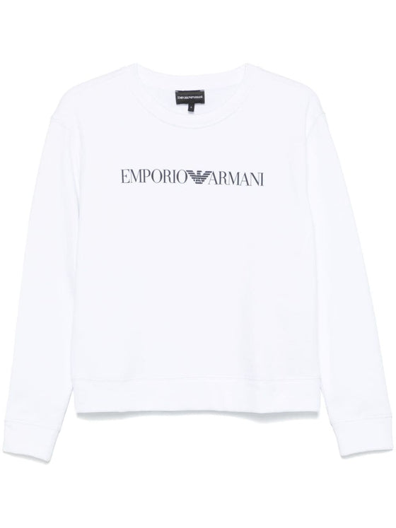 Emporio Armani logo-print organic-cotton Sweatshirt