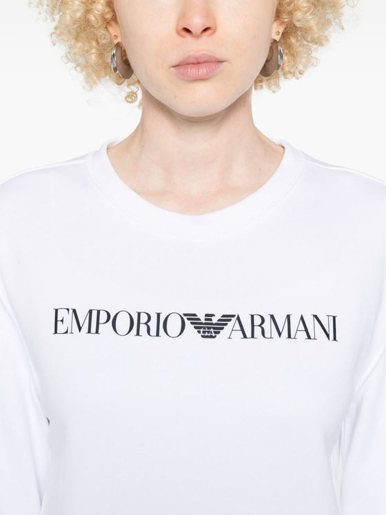 Emporio Armani logo-print organic-cotton Sweatshirt