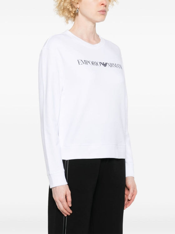 Emporio Armani logo-print organic-cotton Sweatshirt