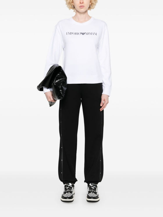 Emporio Armani logo-print organic-cotton Sweatshirt
