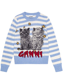  Ganni Sweater with embroidery