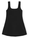 Ganni crepe mini dress
