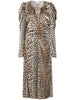 Ganni leopard-print Ruched Midi Dress