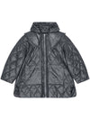 Ganni Shiny Quilt Midi Jacket