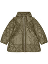 Ganni Shiny Quilt Midi Jacket