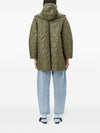 Ganni Shiny Quilt Midi Jacket