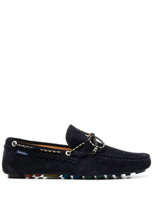 Paul Smith rope-detail suede loafers