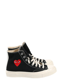  Comme Des Garcons Play Single Heart Chuck 70 sneakers