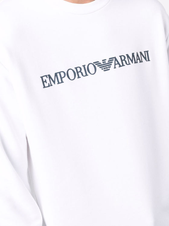 Emporio Armani Modal blend sweatshirt with logo print