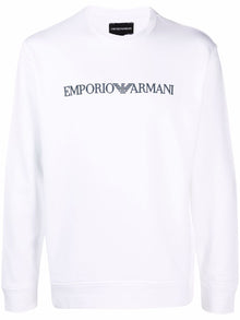  Emporio Armani Modal blend sweatshirt with logo print