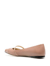 Jimmy Choo Elisa leather ballerina shoes