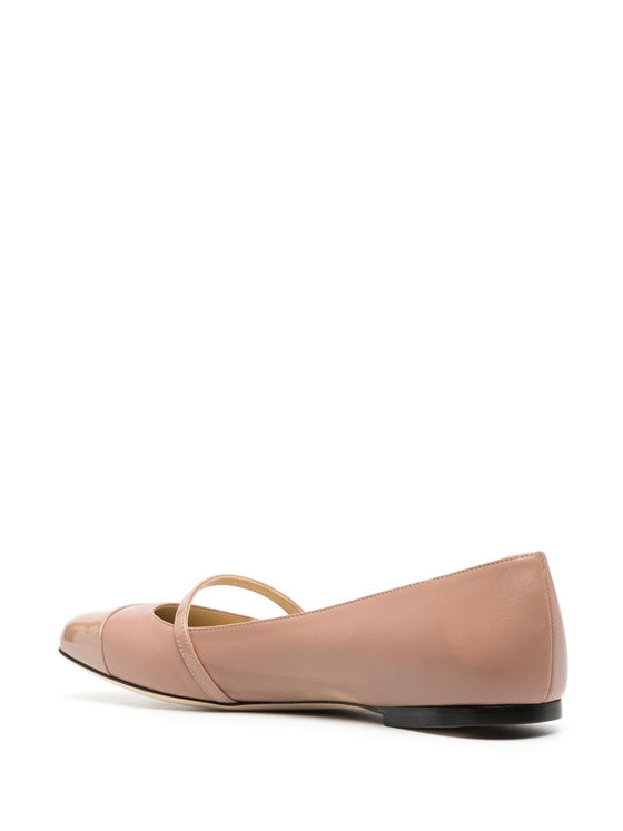Jimmy Choo Elisa leather ballerina shoes