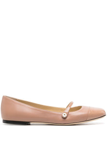  Jimmy Choo Elisa leather ballerina shoes