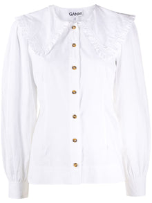  GANNI Shirts White