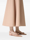 Valentino Garavani Rockstud Bow Slingback Ballerina In Patent Leather